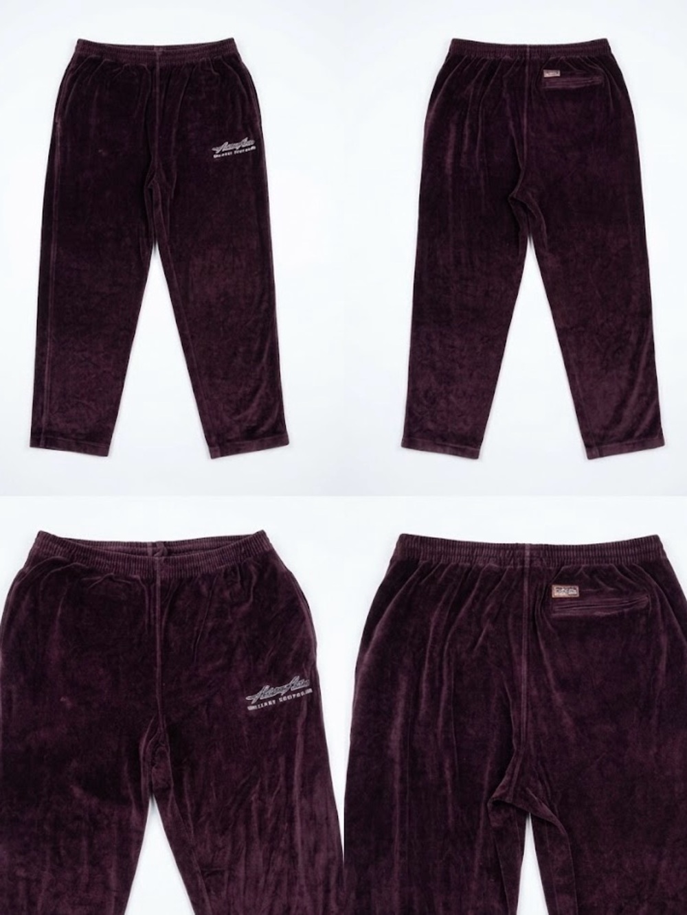 ⚽️⚽️⚽️Vintage PELLE PELLE Velour Track Pants / Sweatpants⚽️⚽️⚽️